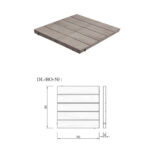 Dallage imitation bois en micro béton Fibré DL-BO50 dim