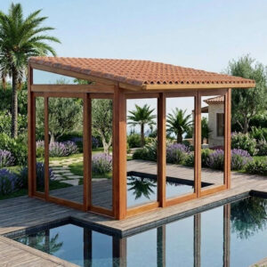 Cabane de Jardin Premium en Bois Tali avec Vitrage