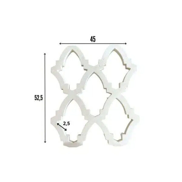 Claustra en Béton Motif Orientales pour exterieur Réf CL12 dim