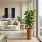 Jardinière Conique Haute en Résine diamètre 40cm couverture