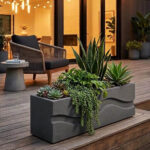 Jardinière Rectangulaire avec Vagues modèle WAVE120 couv