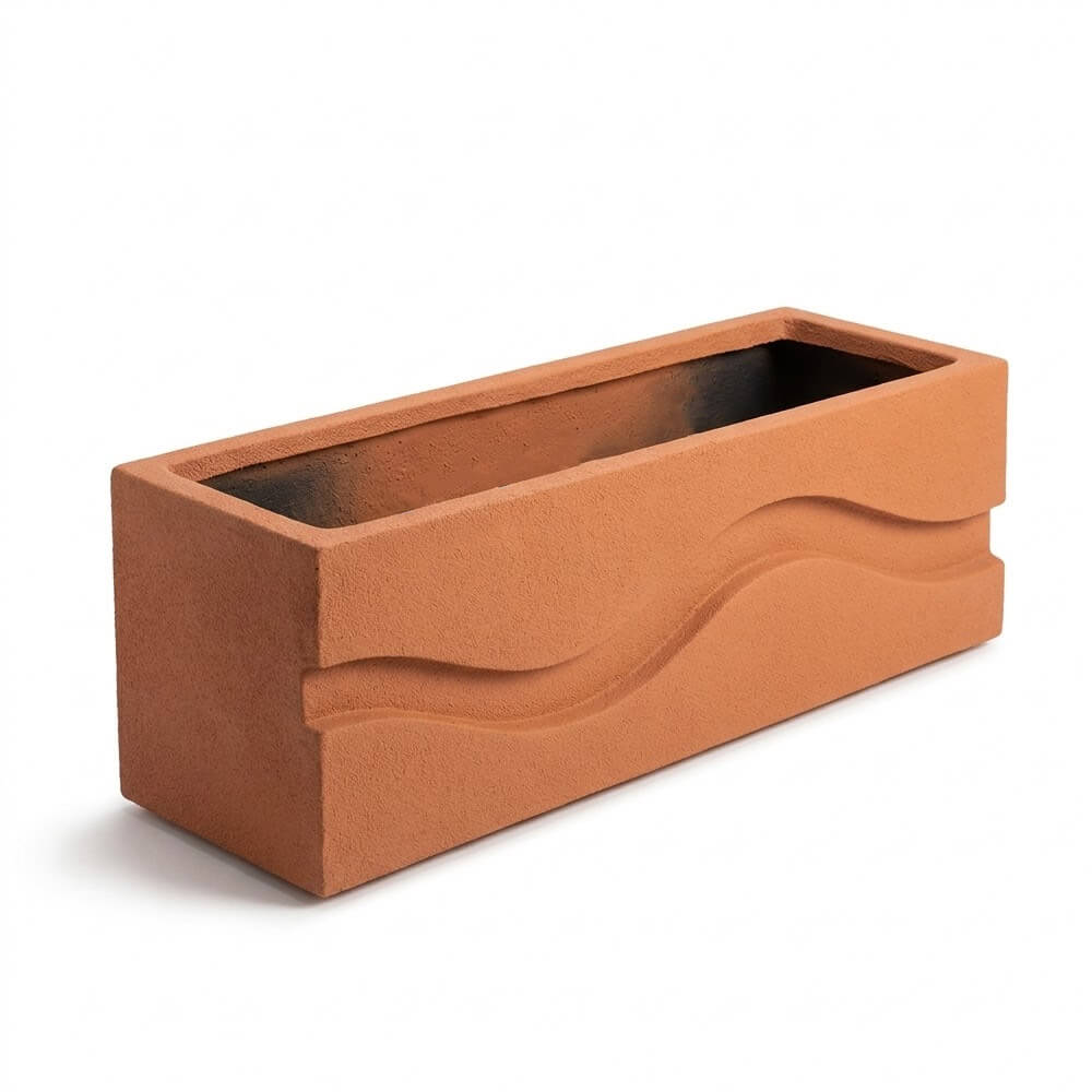 Jardinière Rectangulaire avec Vagues modèle WAVE120