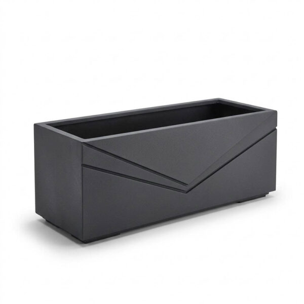 Jardinière Rectangulaire avec lignes géométriques FOLD120