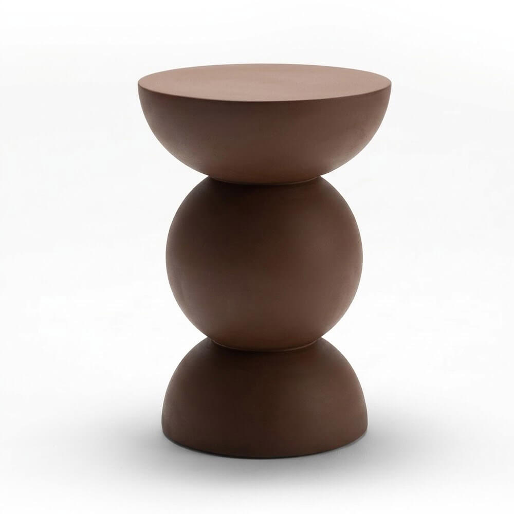 Table d’appoint sphériques en résine H75*D36 CM Table d’appoint Sphériques en résine